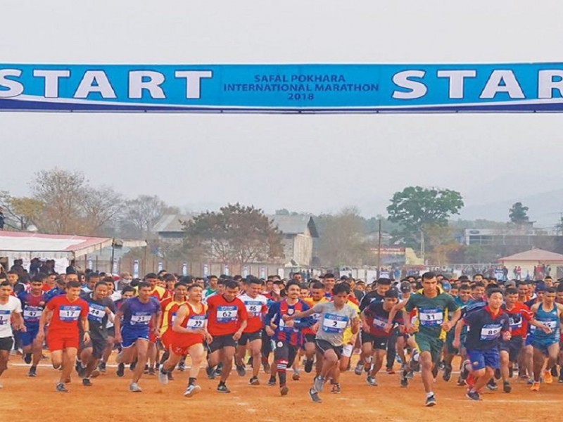 कोभिडका कारण पोखरा म्याराथन दुई चरणमा हुने